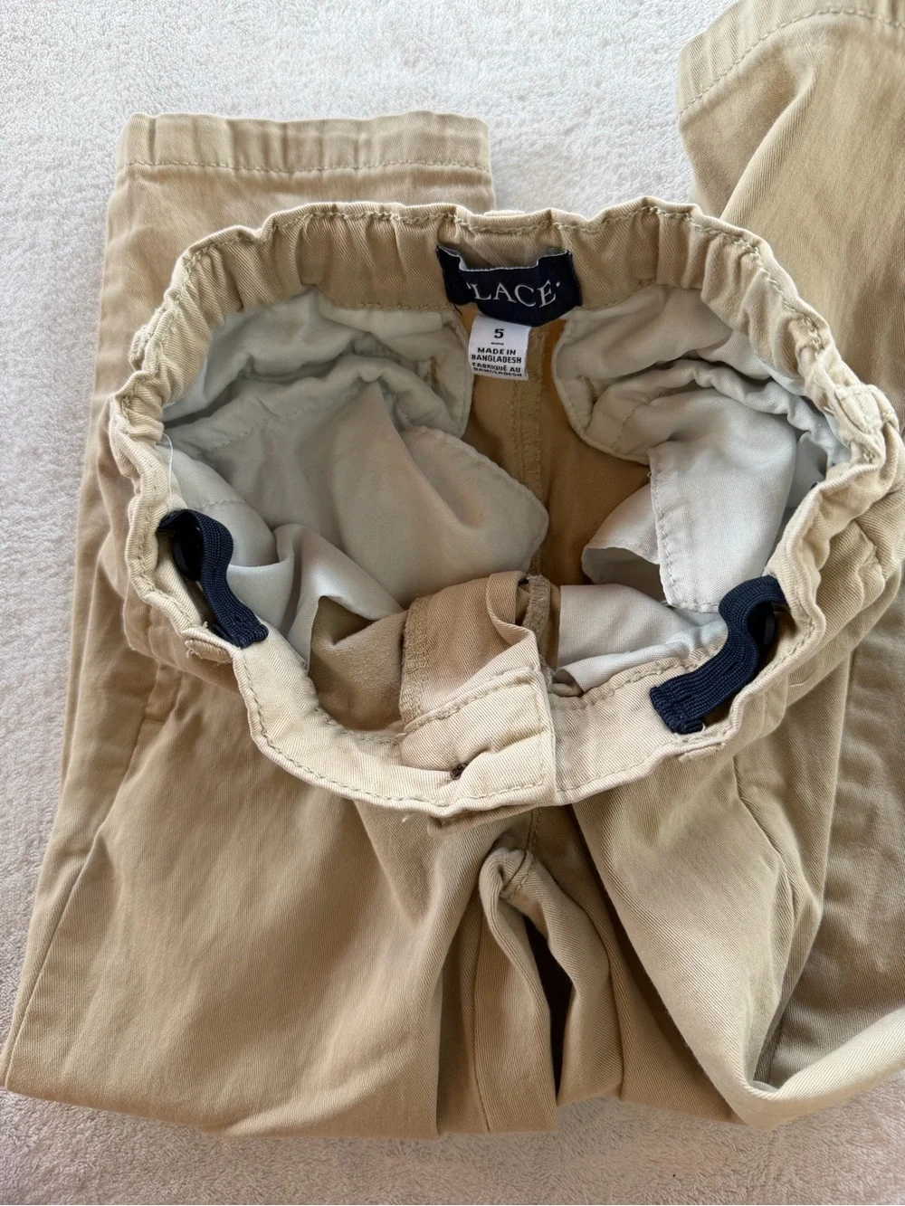 Bundle-Uniform 3Pants-The Children's Place-Boys Pull-On-Navy & Khaki Size 5